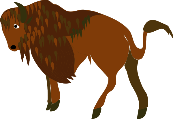 Bison 3 Clipart, vector clip art online, royalty free design ...