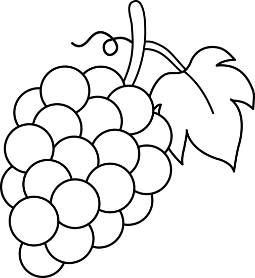 Black And White Fruit Clipart - Free Clipart Images