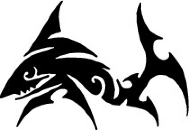 Tribal shark design Vector | Free Download