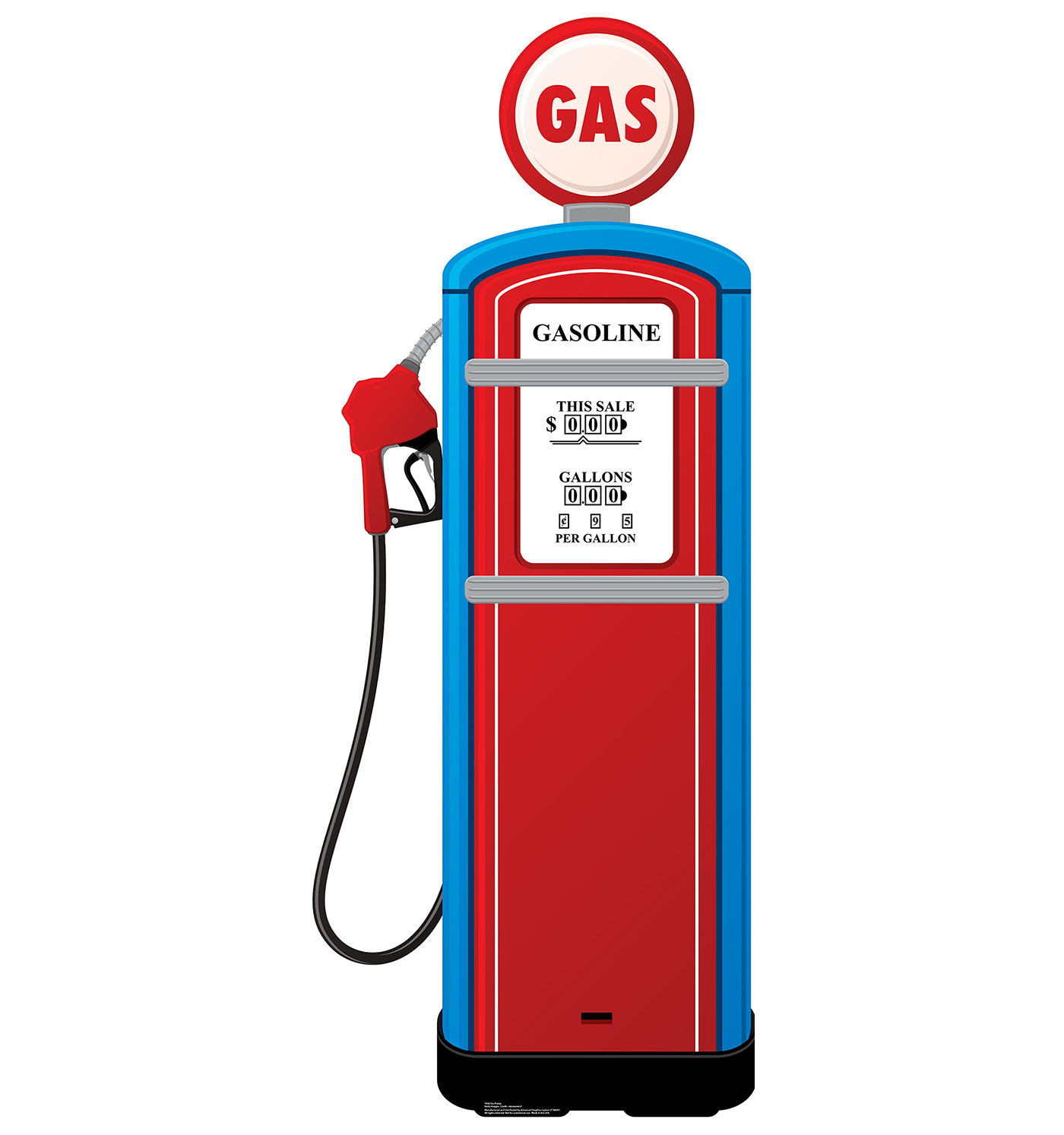 Gas Pump Cardboard Cutout. High Quality from AG