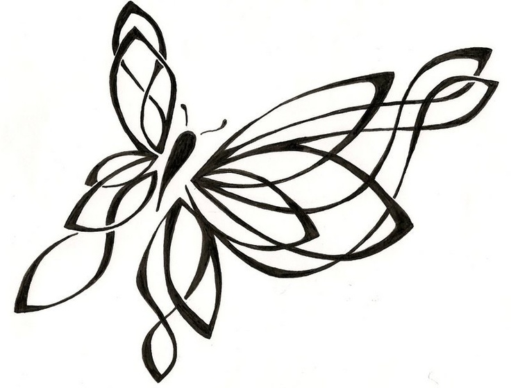 1000+ images about butterfly drawing | Tribal ...