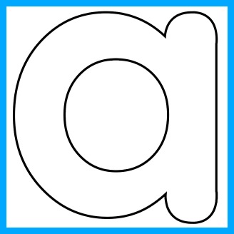 Lower Case Alphabet Letter A Template and A Song | Kiboomu Kids Songs