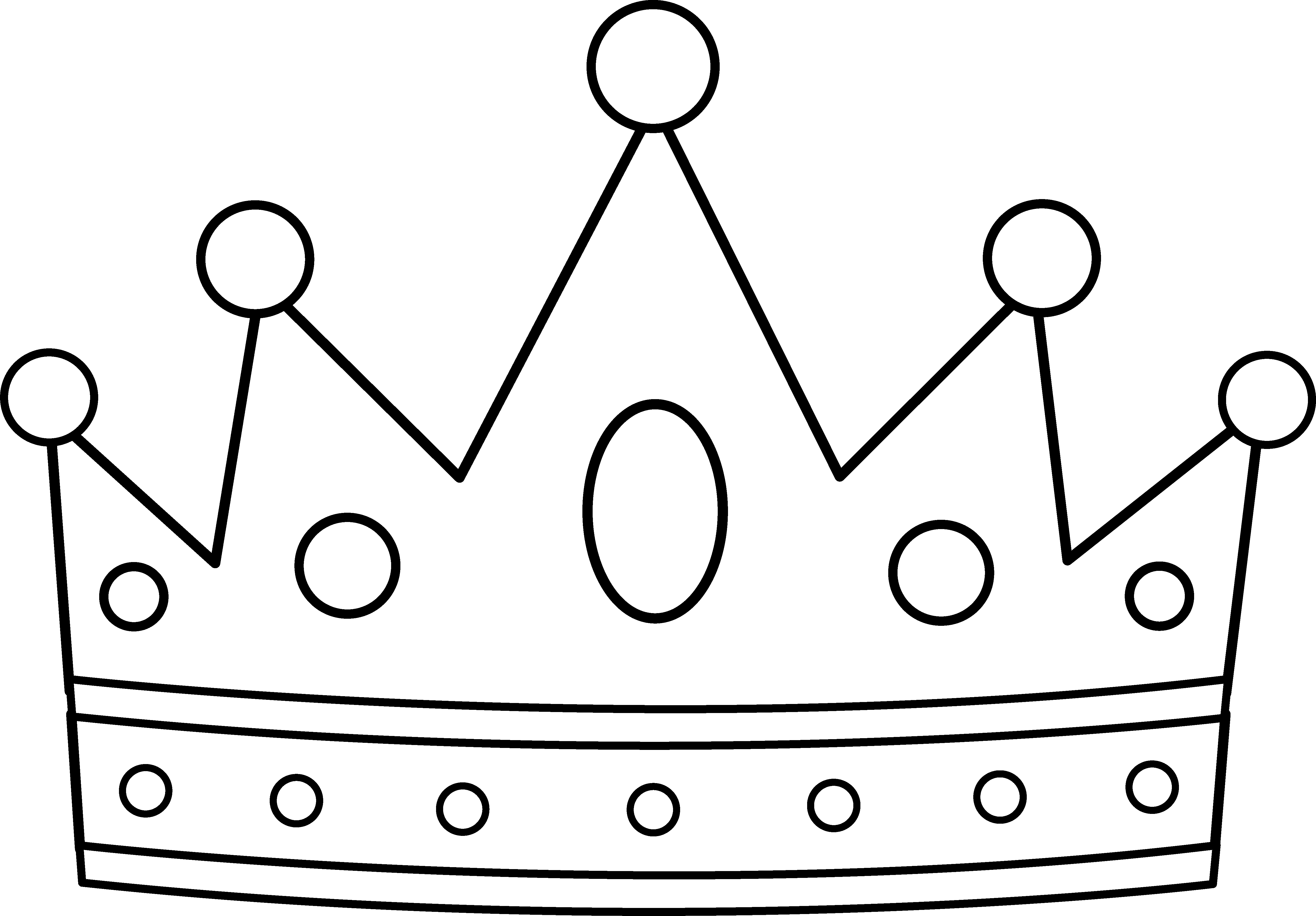 King Crown Clip Art Black And White - Free Clipart ...