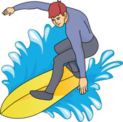 Free Sports - Surfing Clipart - Clip Art Pictures - Graphics ...