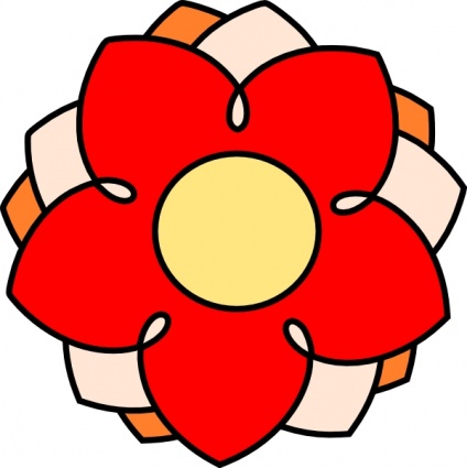 Flower clip art vector, free vector graphics