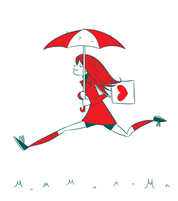 A hundred dance moves per minute: The case of the moustache umbrella