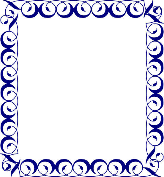 Blue Border clip art - vector clip art online, royalty free ...