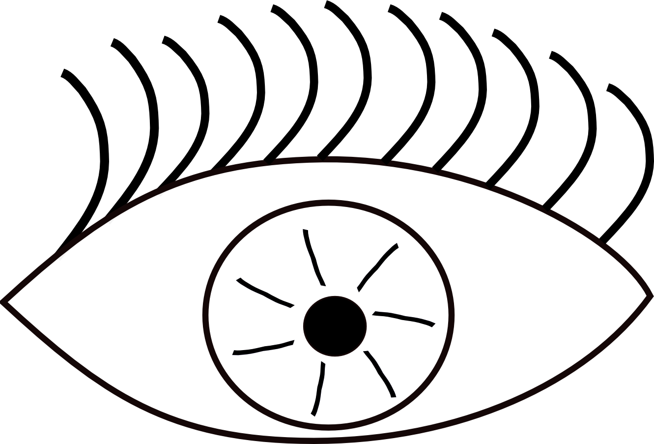Eyes Black And White Clip Art