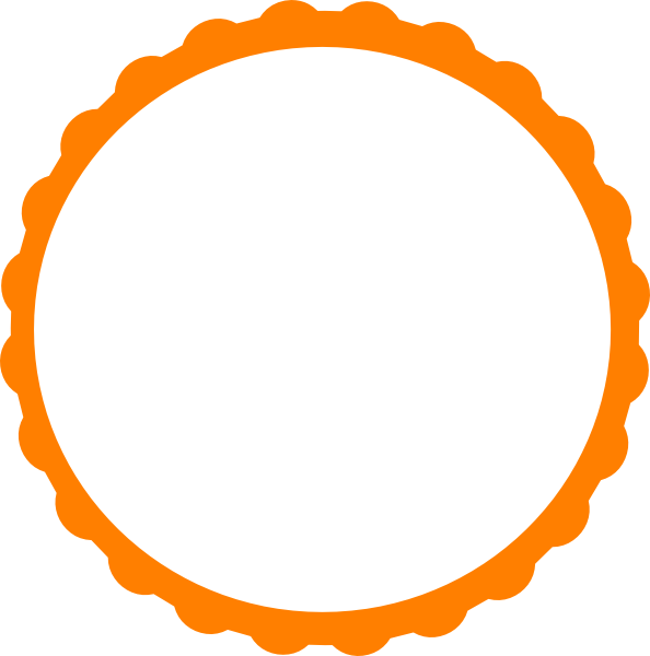 Pink Scallop Circle Frame clip art - vector clip art online ...
