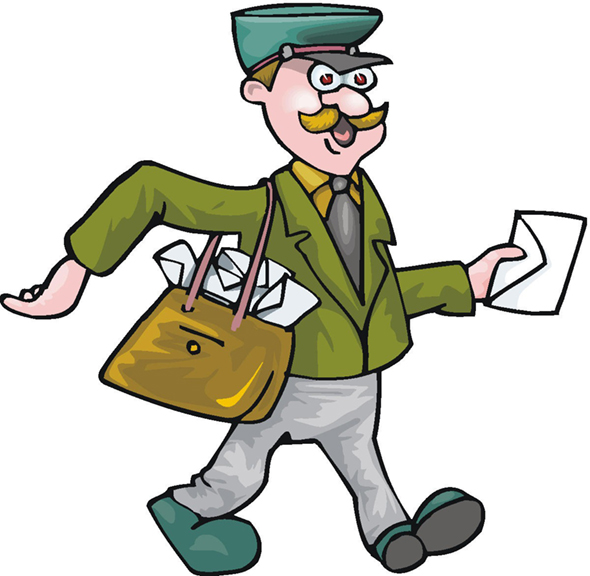Funny Postman Clipart