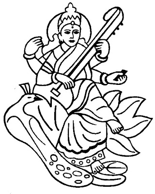 Saraswati Drawing Colour