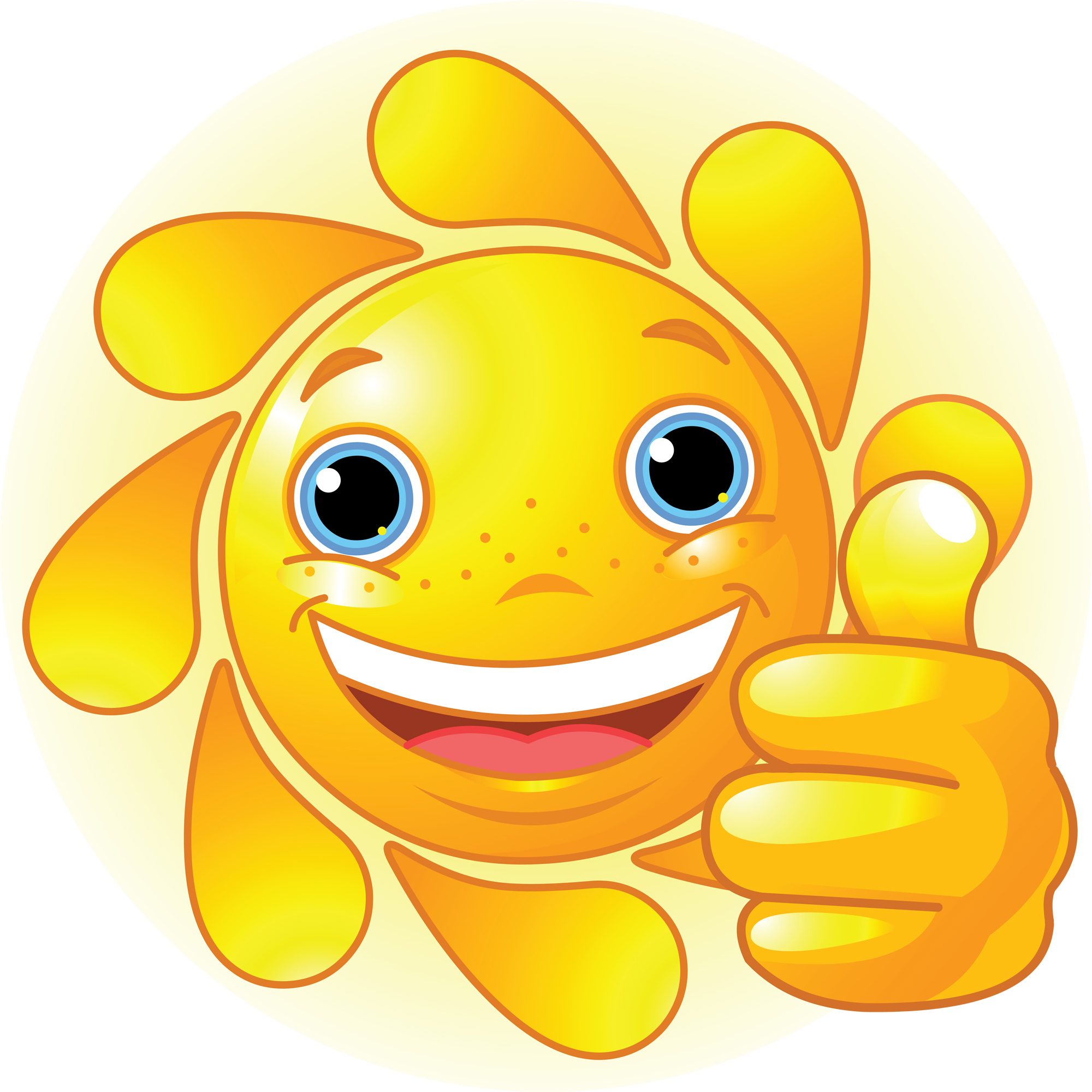 Clip Art Smiling Sun Clipart