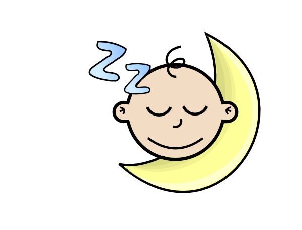 Sleeping baby clipart