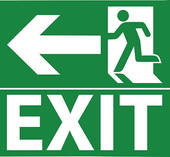 Fire exit clipart