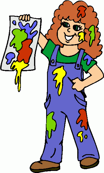 Clip Art Female Painting Clipart