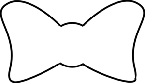Bow tie clipart black and white