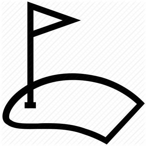 Flag, golf, golf course, golf flag, golf ground, sports icon ...