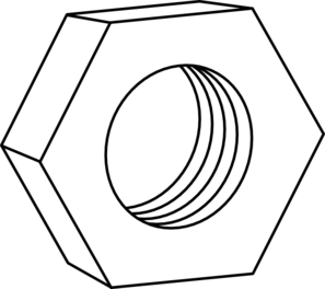 Hexagon Bolt Clipart