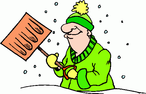 Snow shovel clipart free