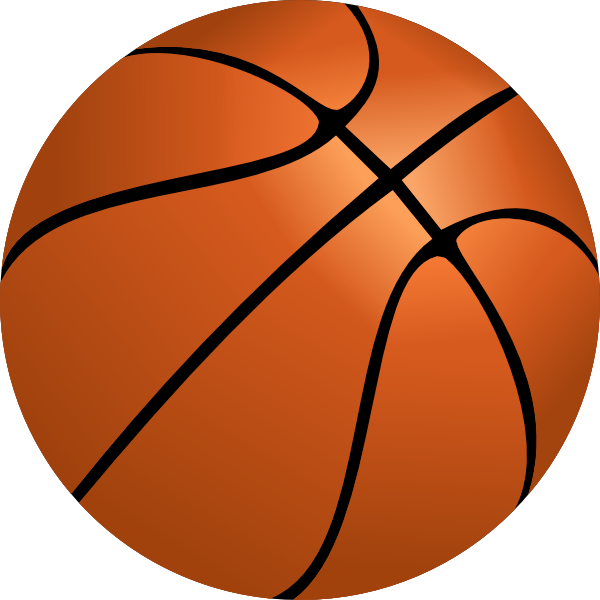 Basketball half court clipart