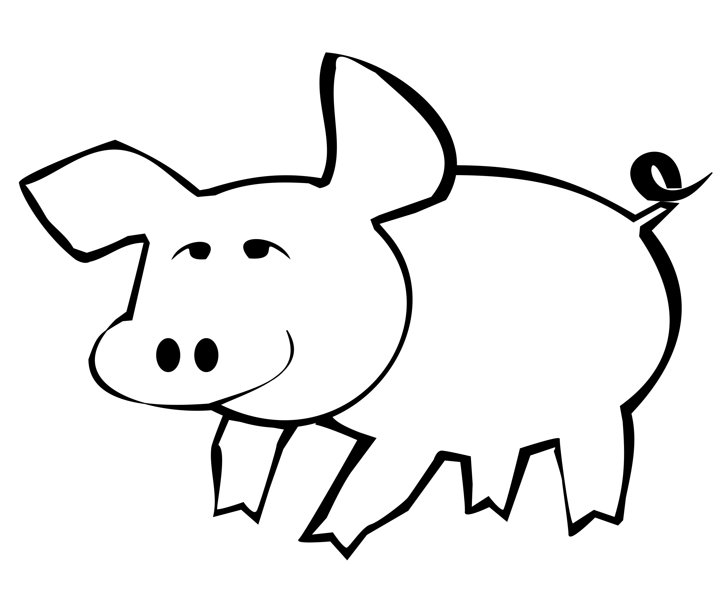 Clipart - Pig-outline