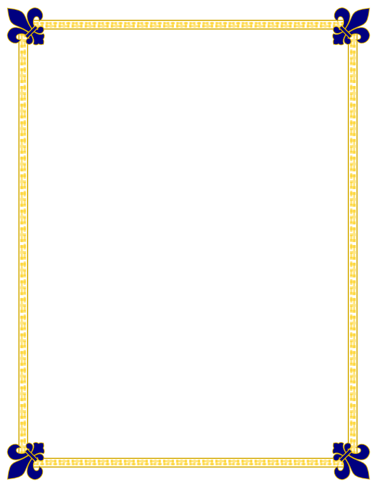 Blue Border