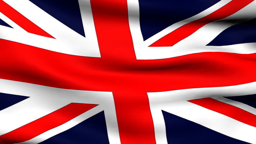 United Kingdom Flag: UK's Union Jack Waving. 1080p Stock Footage ...