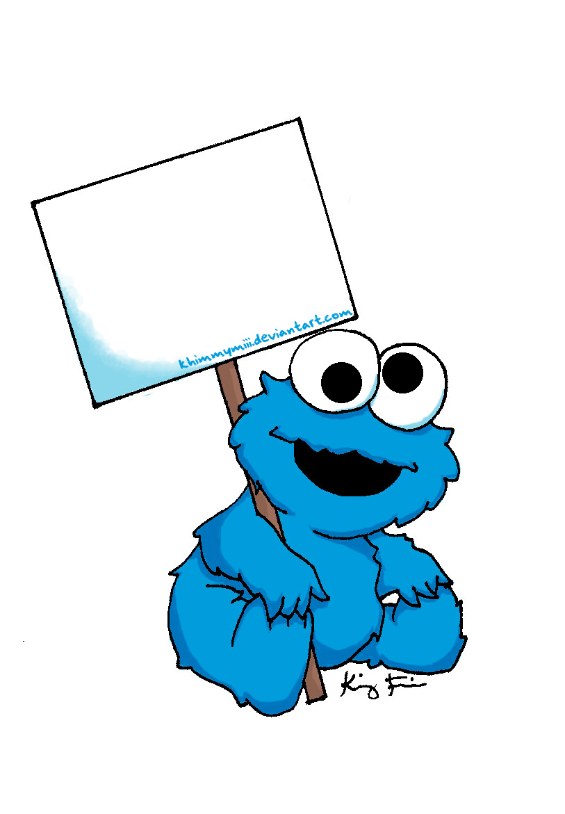 Cookie monster clipart baby