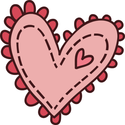Cute hearts clipart