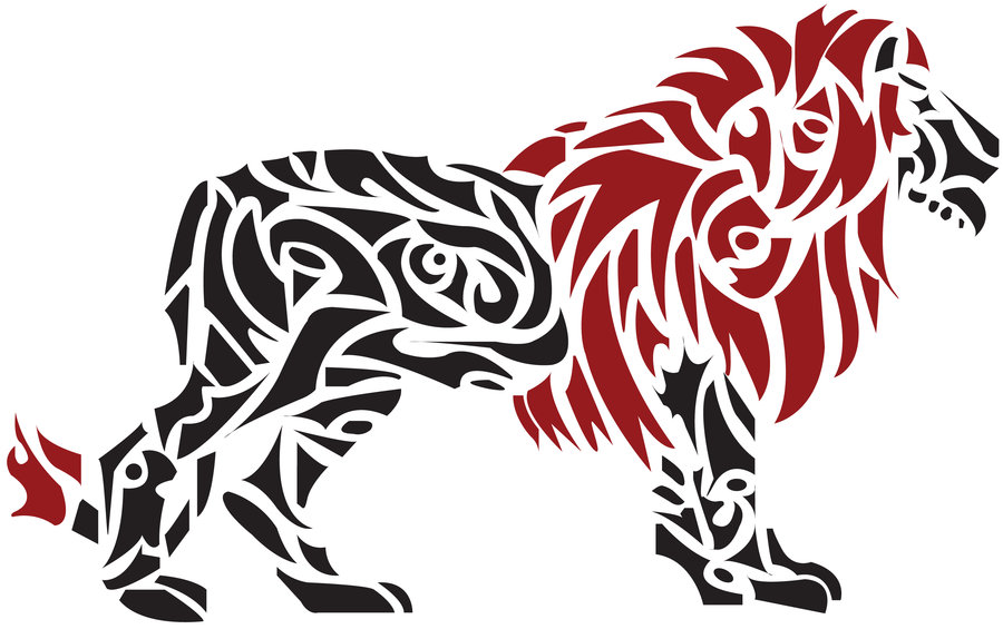 How To Draw A Tribal Lion - ClipArt Best