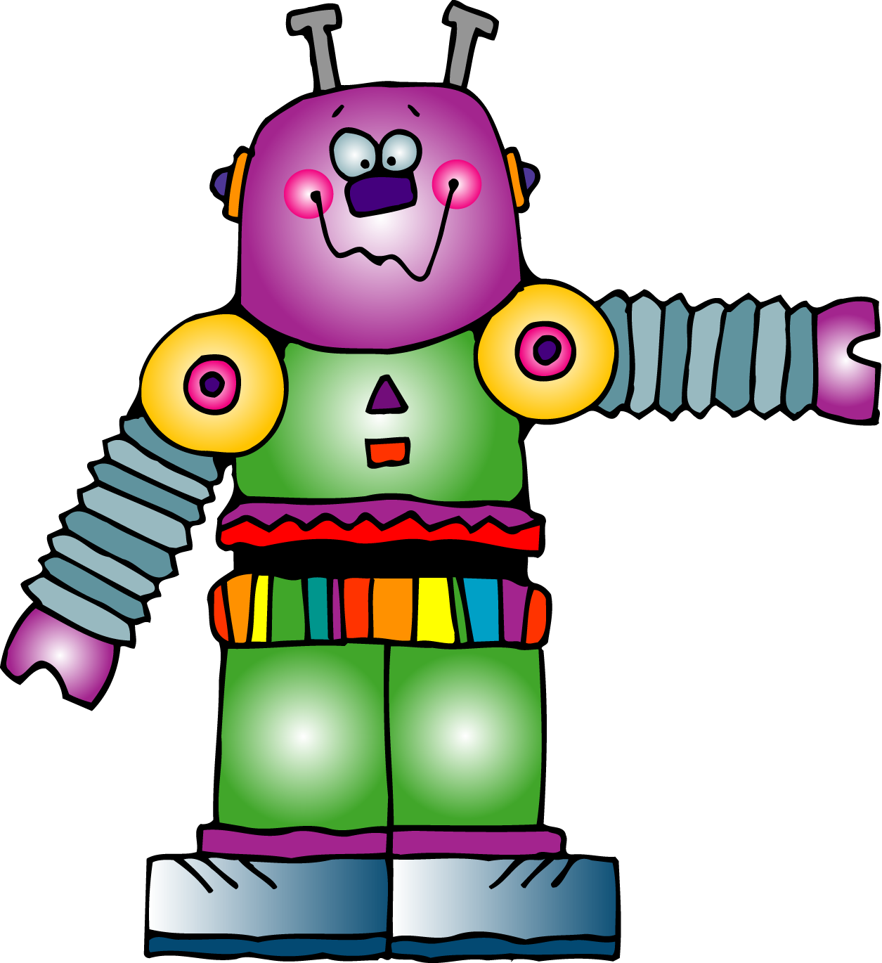 Robot clip art black and white free clipart images 4 - Cliparting.com
