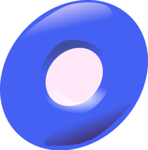 O letter - vector Clip Art