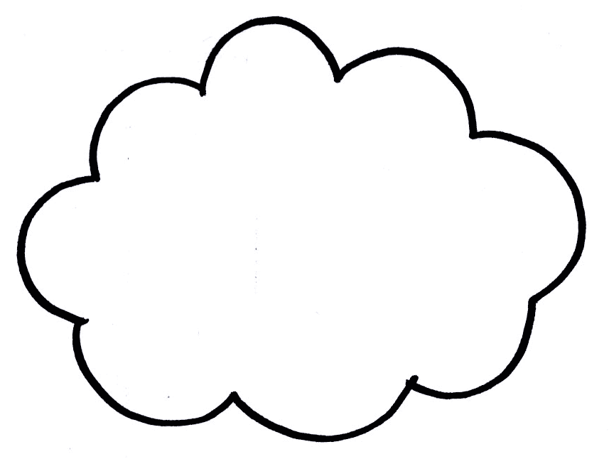 Cloud Coloring Sheet - AZ Coloring Pages