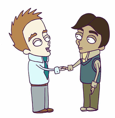 CARTOON HAND SHAKE | Free Download Clip Art | Free Clip Art | on ...