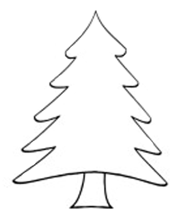 Christmas Tree Outline | animebgx