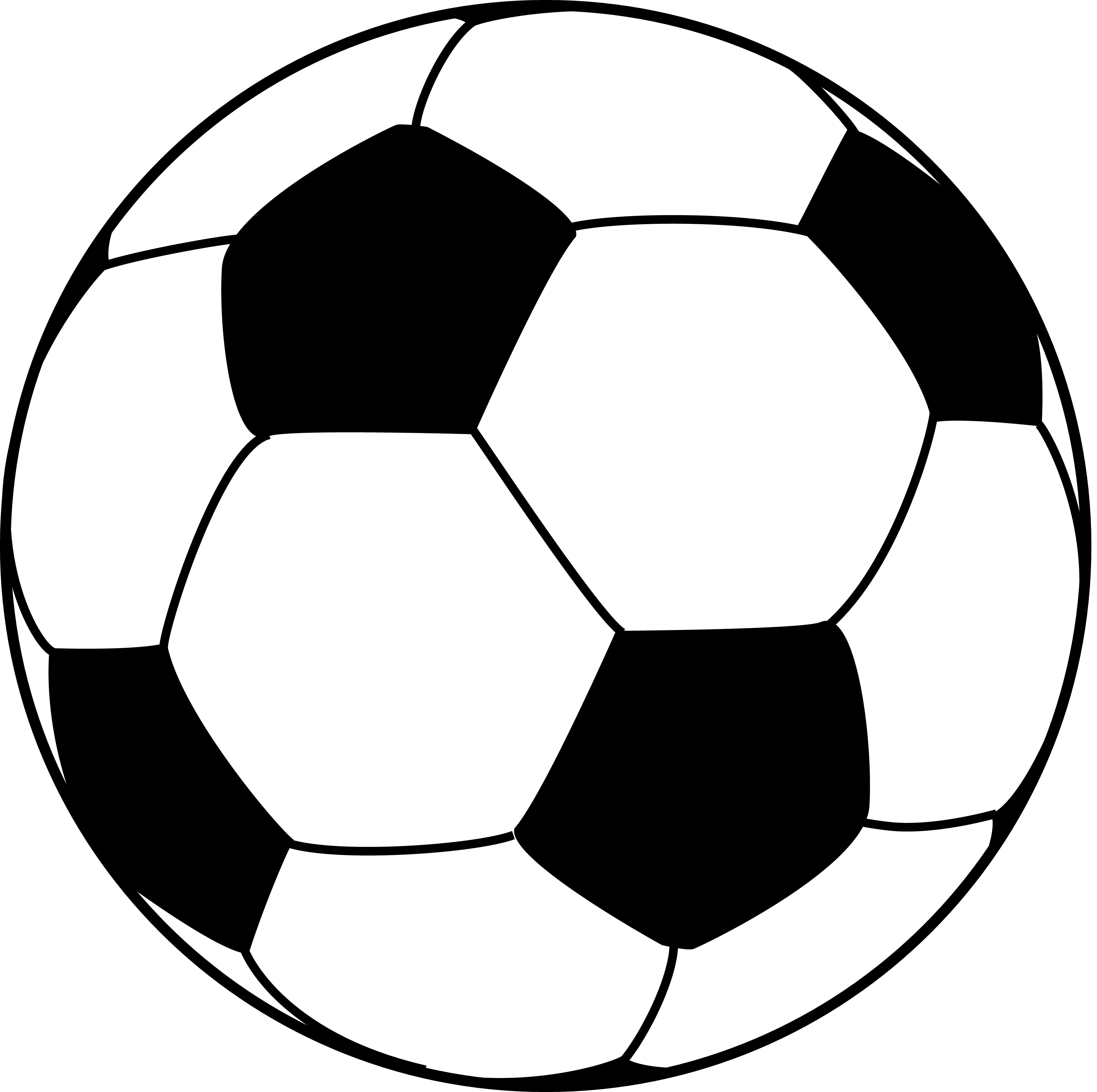 Soccer ball clipart vector free