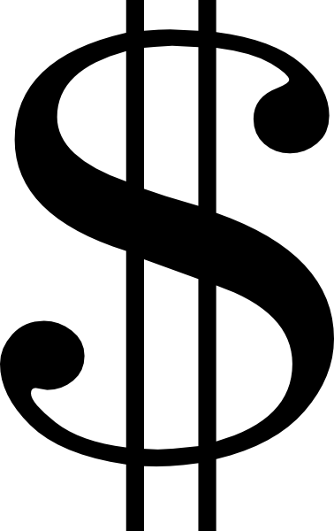 Black Money Sign - ClipArt Best