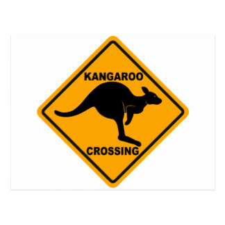 Kangaroo Sign Postcards | Zazzle