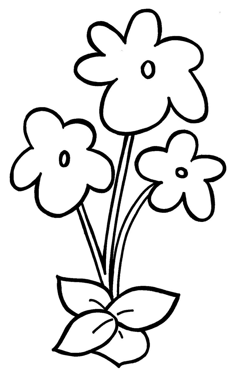 Spring Flower Template Printable - Printable Word Searches