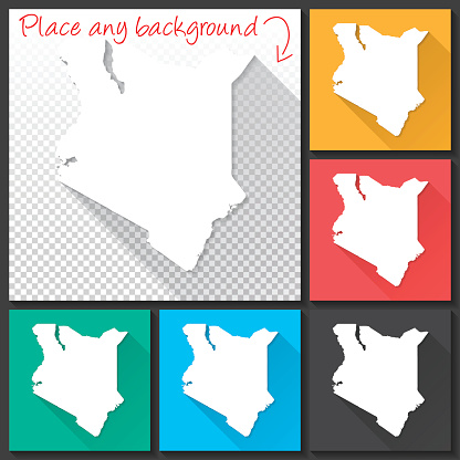 Kenya Outline Map Clip Art, Vector Images & Illustrations
