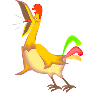 Rooster Crowing clipart, cliparts of Rooster Crowing free download ...