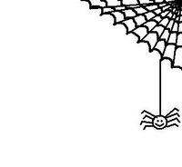 Corner spider web clipart