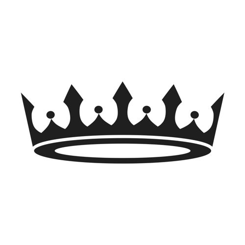 Prince and princess crown clipart