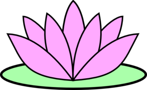Clip art of lotus flower
