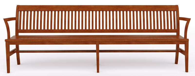 Courtroom Arm Bench | Moser Contract