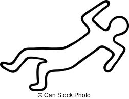 Dead body outline clipart - ClipartFox