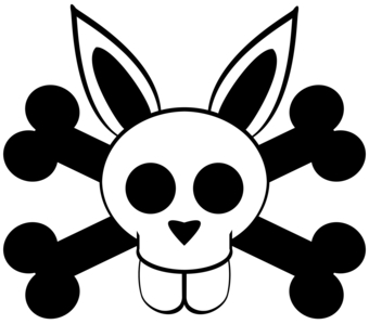 Dead bunny clipart