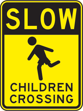 Slow down clip art
