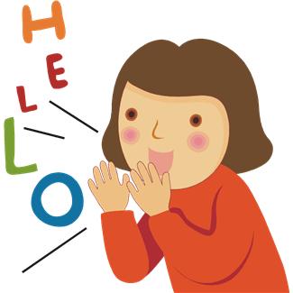 Girl Talking Clipart