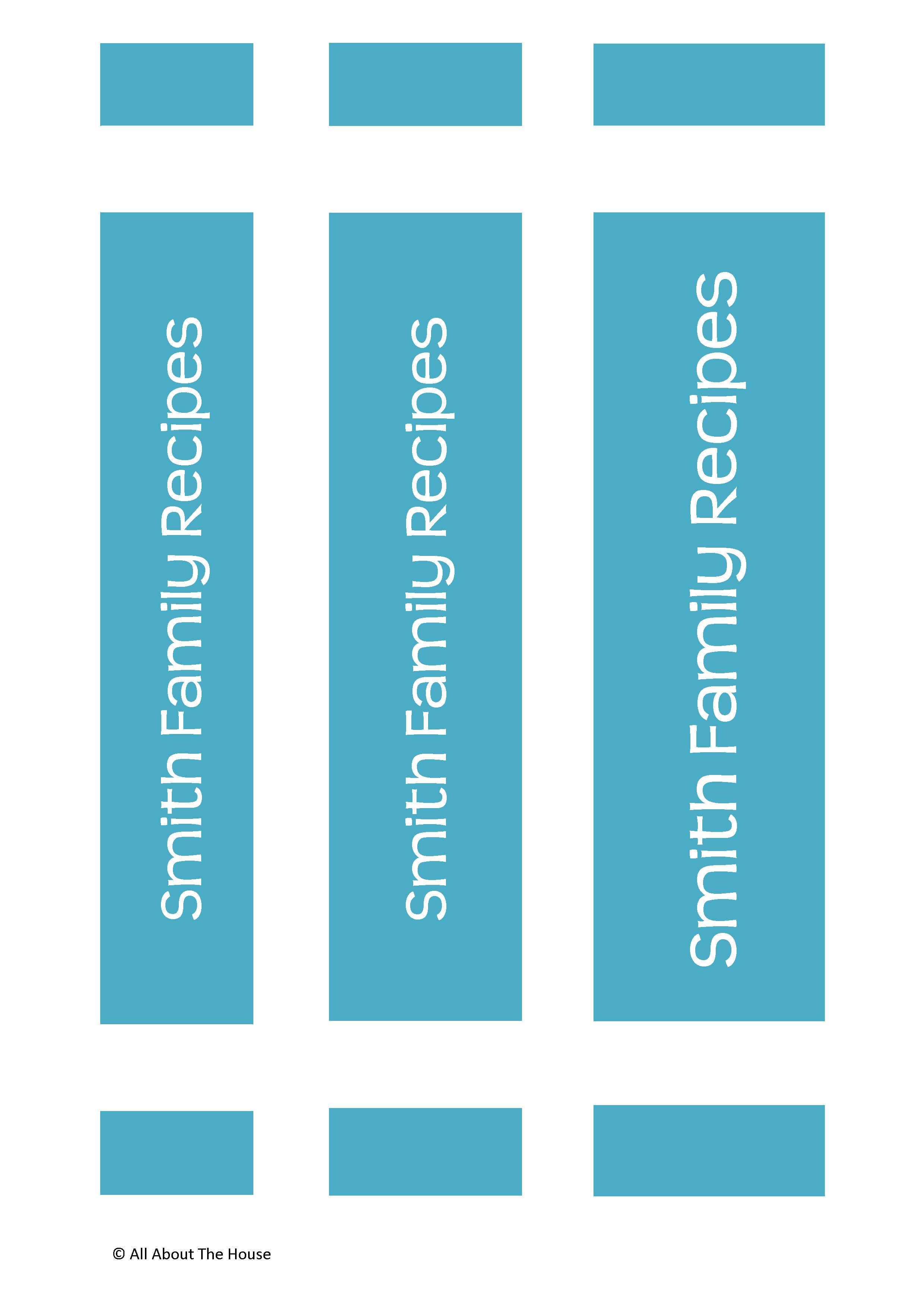 Make Your Own Personalised Printable Recipe Binder!